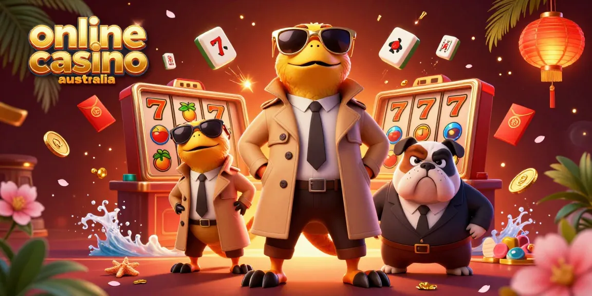Experience the excitement of online casino Australia with colorful raptors in a VIP lounge.