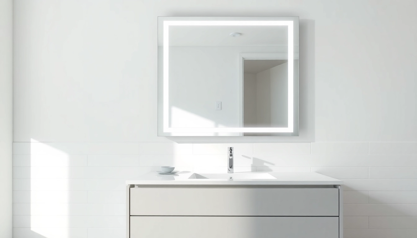 Transform your space with an elegant led mirror, reflecting sophistication and style in your bathroom.