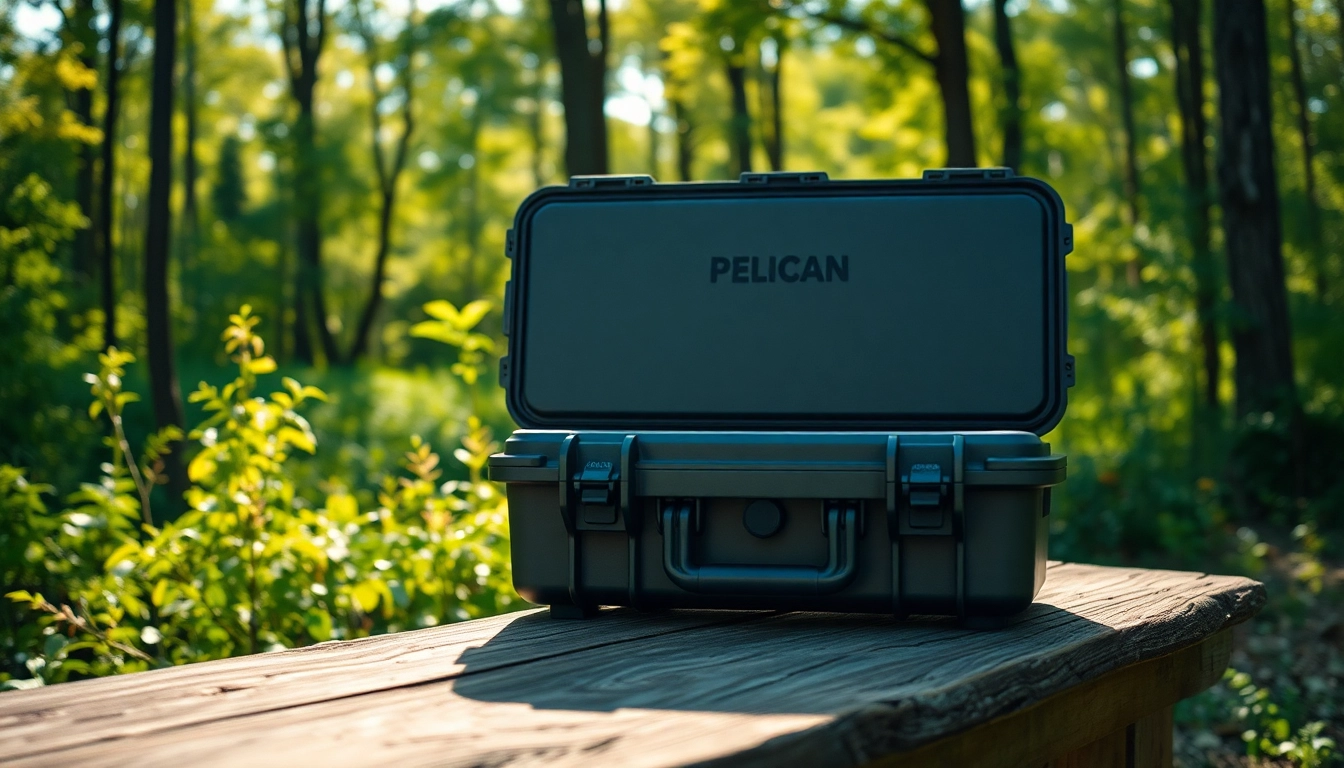 Showcasing a pelican gun case for sale, ideal for outdoor enthusiasts seeking durability and protection.