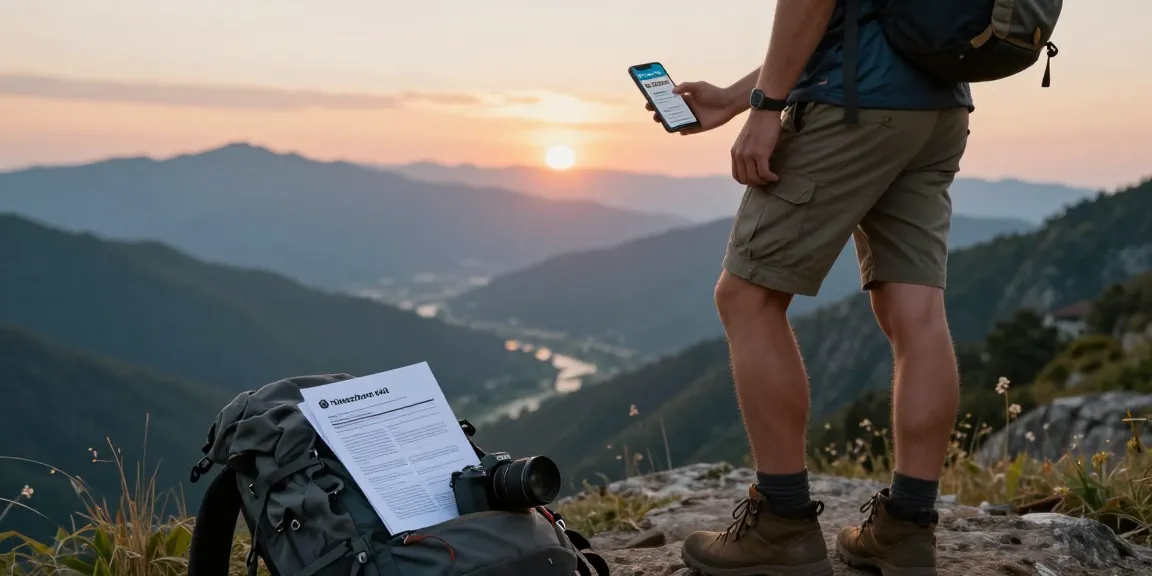 How can you get rid of a timeshare while exploring scenic mountains at sunset, showcasing the journey of cancellation.
