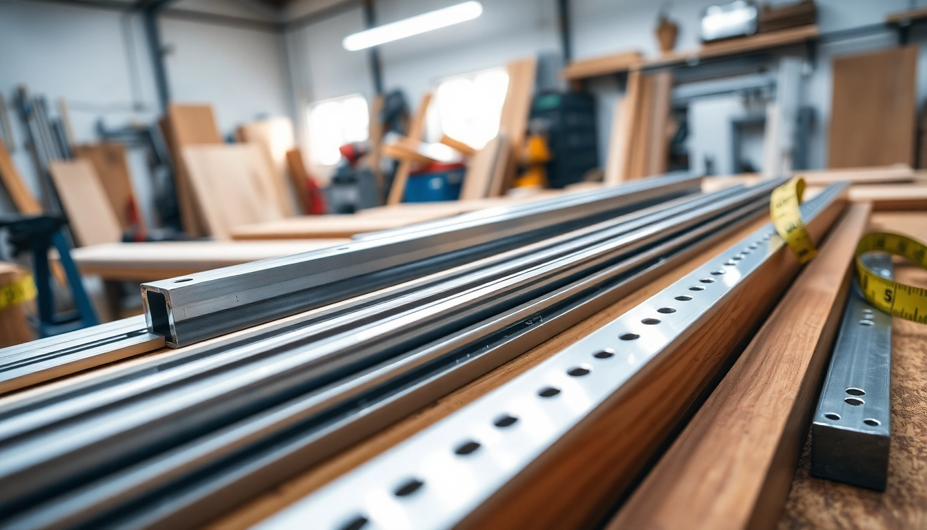 Explore high-quality drawer slides wholesale amidst workshop tools showcasing craftsmanship and precision.