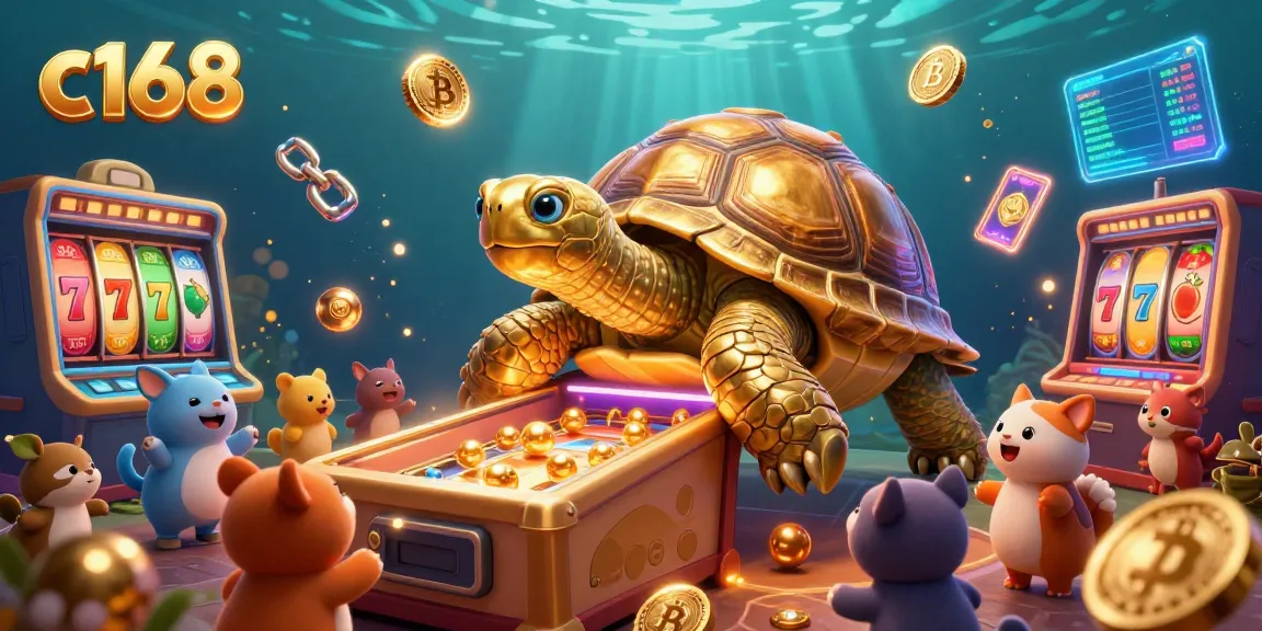 Engage with c168's colorful pinball-themed casino game experience, featuring fun characters and dynamic gambling elements.
