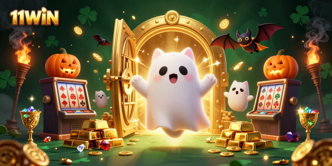 Experience thrilling gameplay with 11WIN's ghostly adventures in a haunted casino.