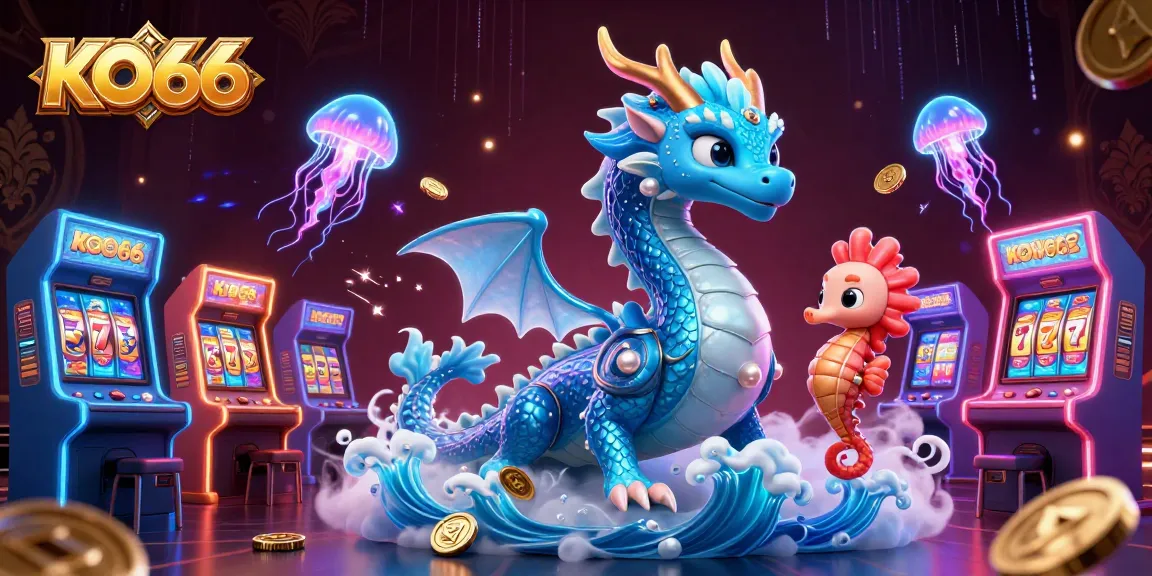 Experience thrilling gaming adventures at KO66 with vibrant underwater characters and captivating casino elements.