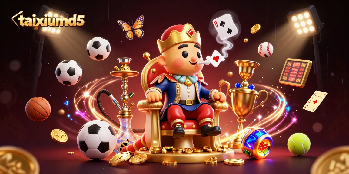 Experience the thrilling excitement of taixiumd5 with a vibrant 3D casino scene featuring dynamic game elements.